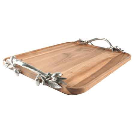 large tray Wooden Serving tray with 3 sections natural medieval 24" x 11" large tray Wooden Serving tray with 3 sections natural medieval 24" x 11"